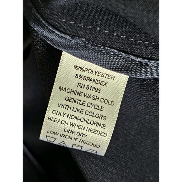 H By Halston Waterfall Caridigan Jacket Women's Size 0 Navy Blue Bell Sleeves - Picture 6 of 9